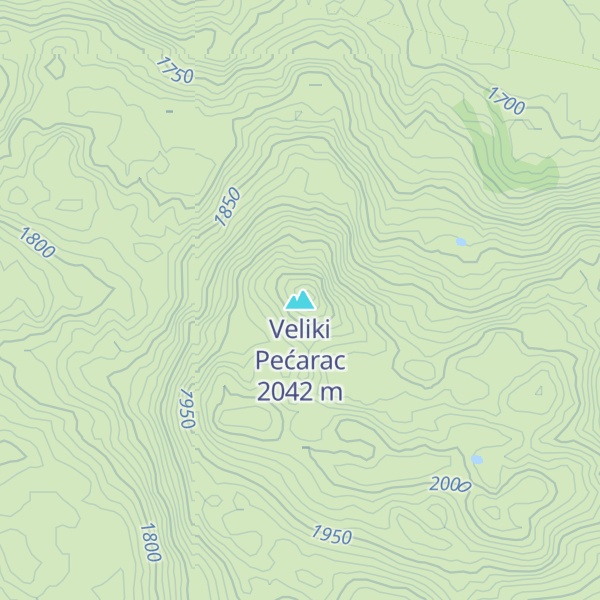 Map of Veliki Pećarac