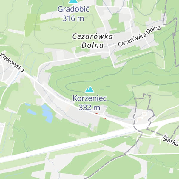 Map of Korzeniec