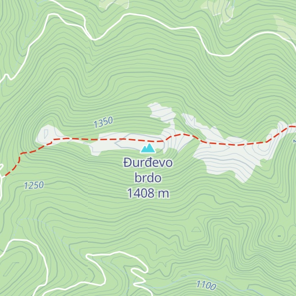 Map of Đurđevo brdo