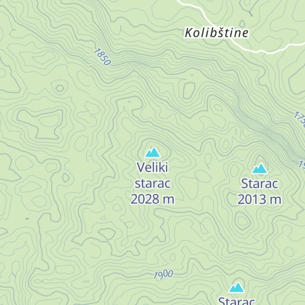 Map of Veliki starac