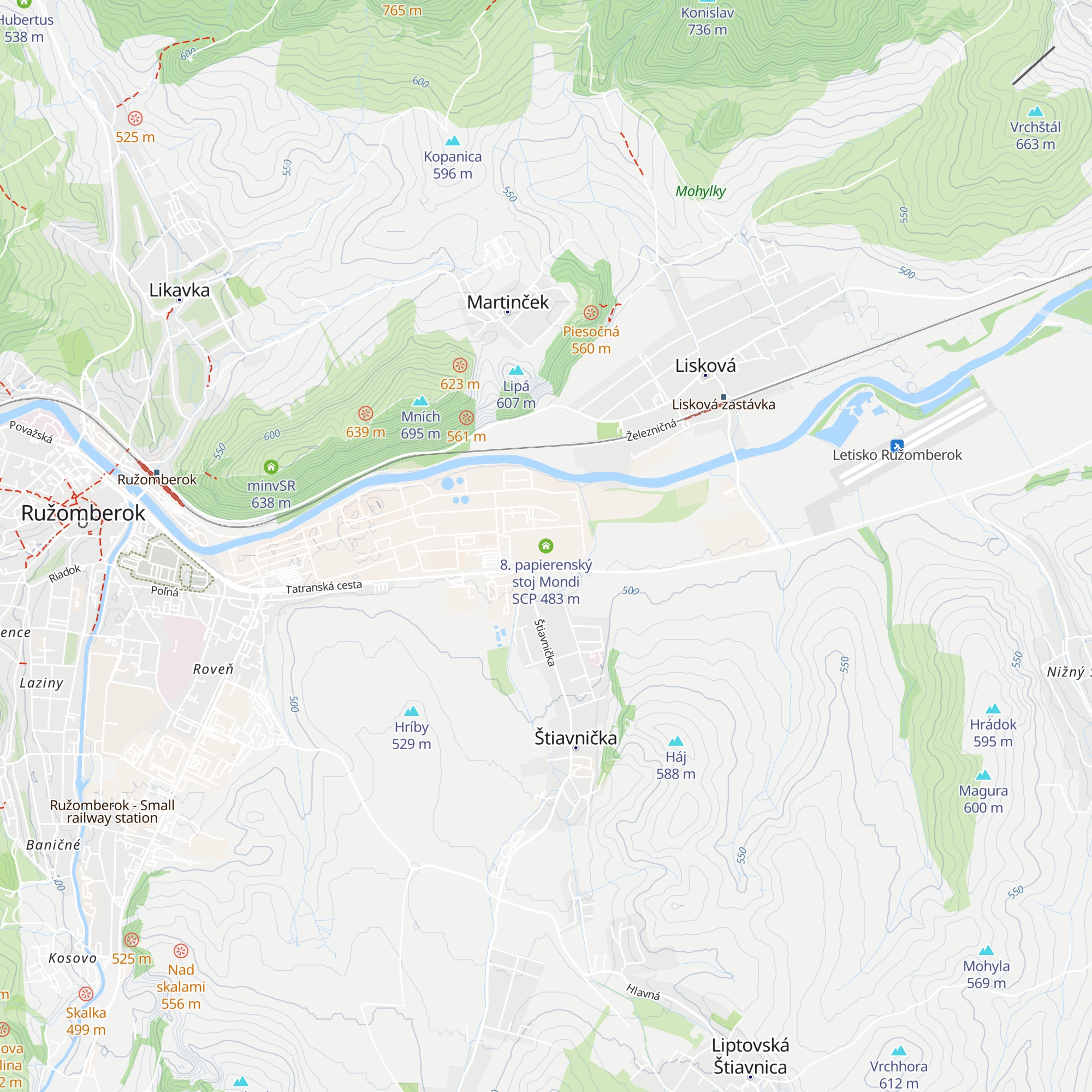 8. papierenský stoj Mondi SCP map