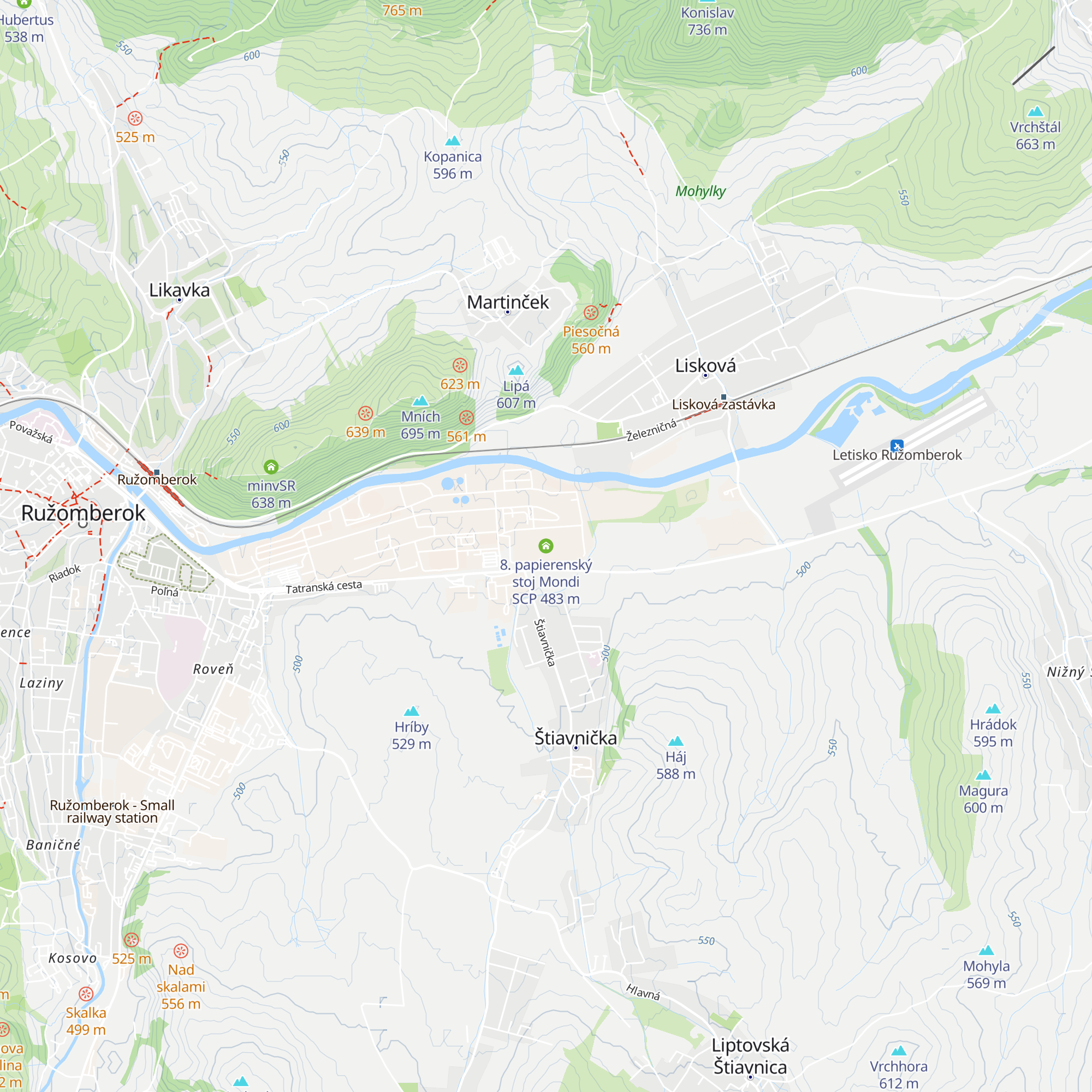 8. papierenský stoj Mondi SCP map