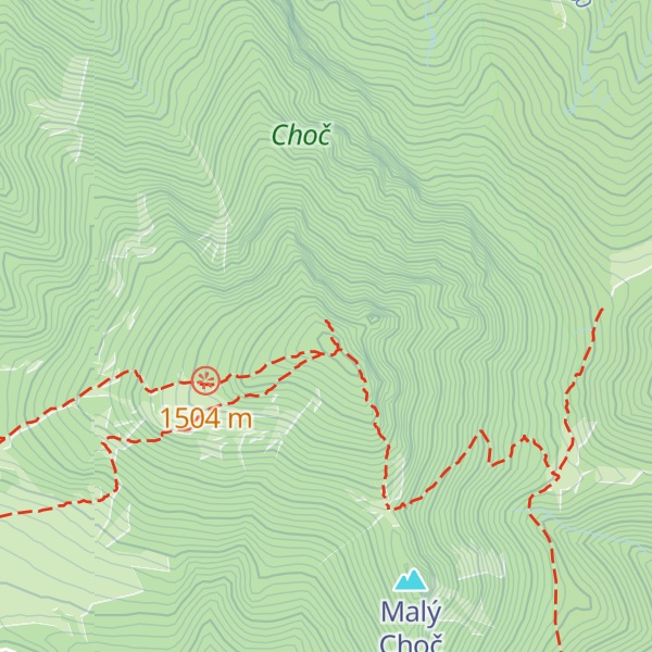 Map of Veľký Choč