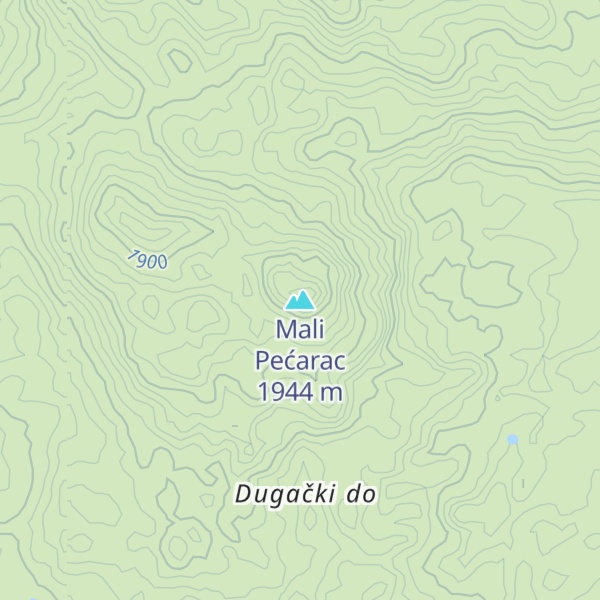 Map of Mali Pećarac