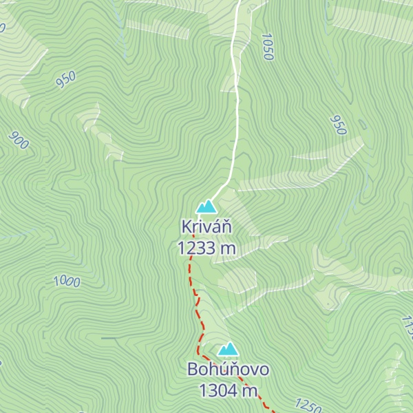 Map of Kriváň