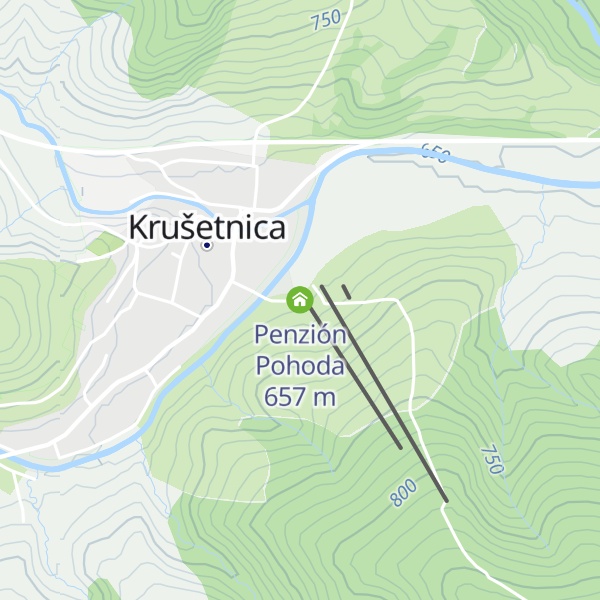 Map of Penzión Pohoda
