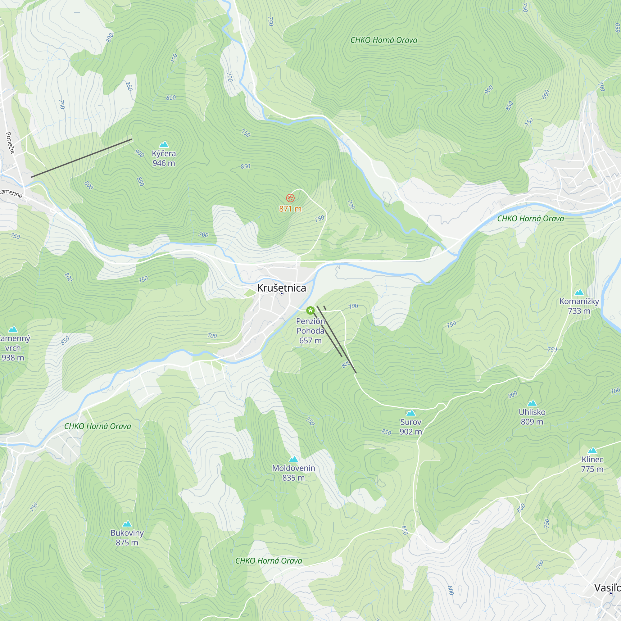 Penzión Pohoda map