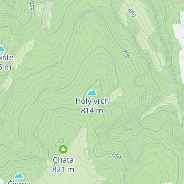 Map of Holý vrch