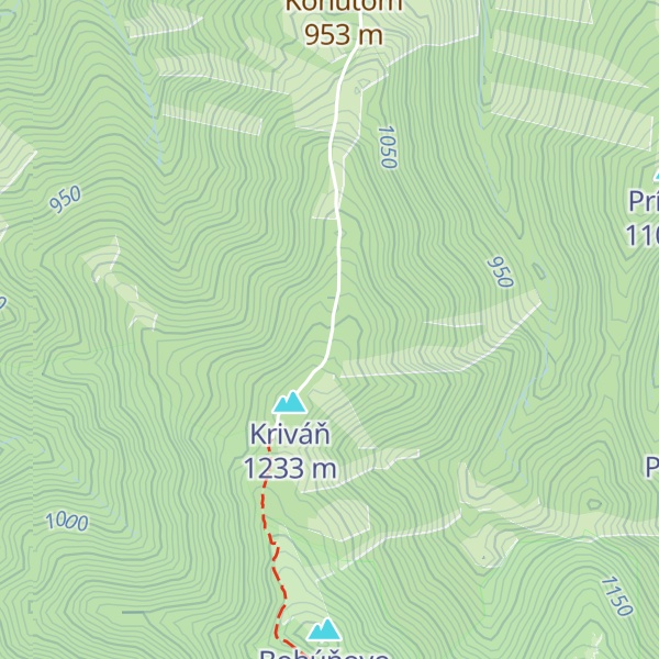 Map of Salaš na Bohúňove