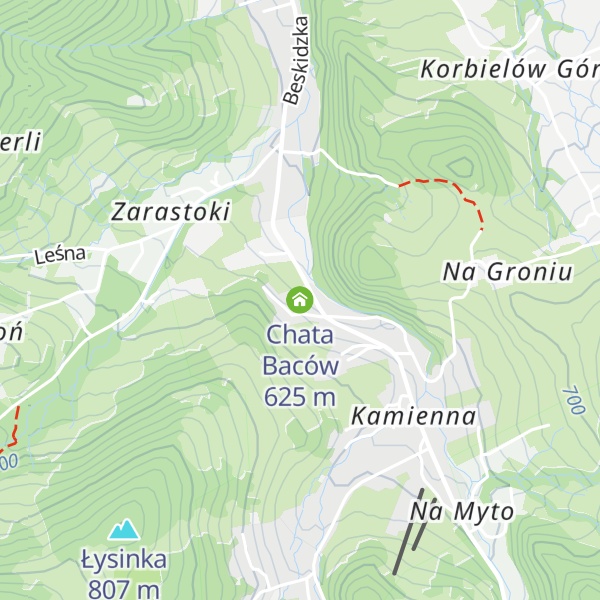 Map of Chata Baców