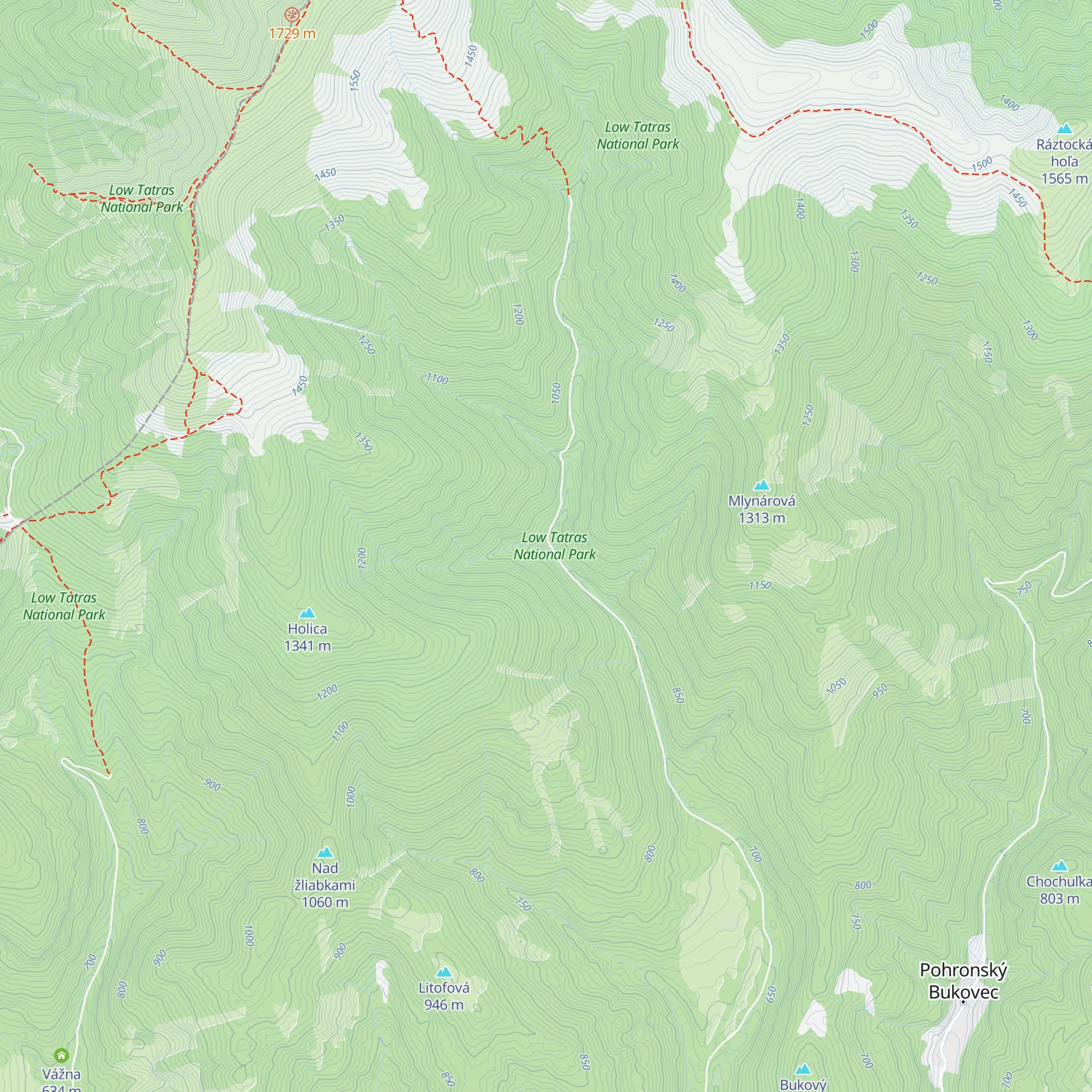 Chata pod Javorinkou map