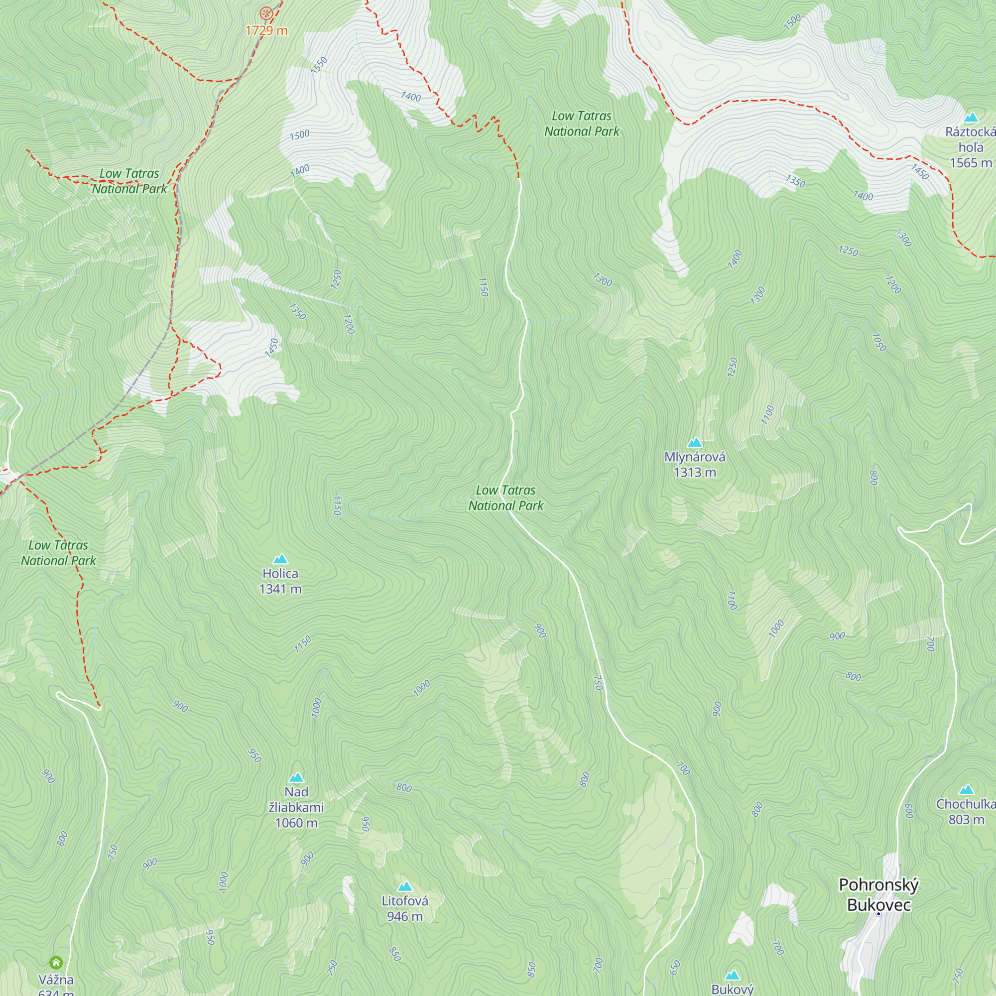 Chata pod Javorinkou map