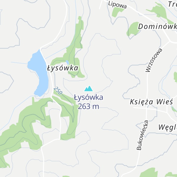 Map of Łysówka