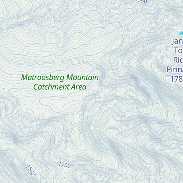 Map of Pyramid Peak