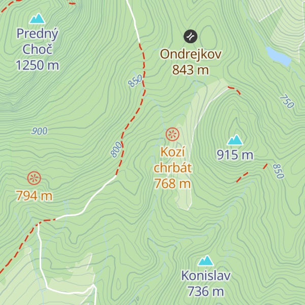Map of Chata Garajka