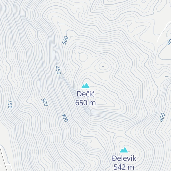 Map of Dečić