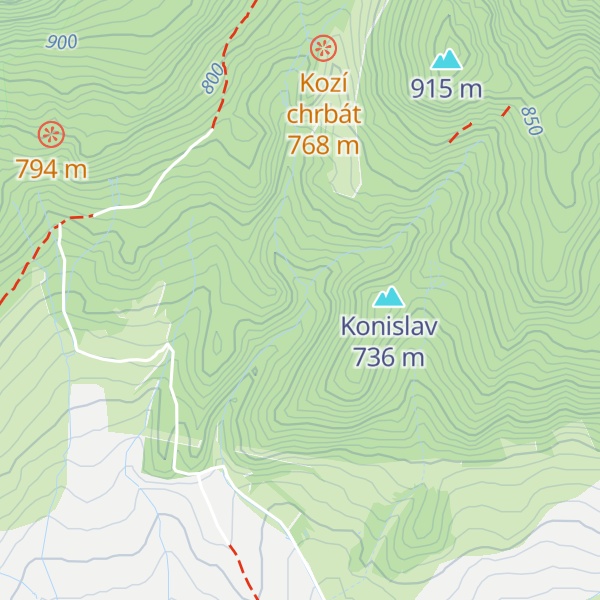 Map of Urbár Lisková - protipožiarne náradie