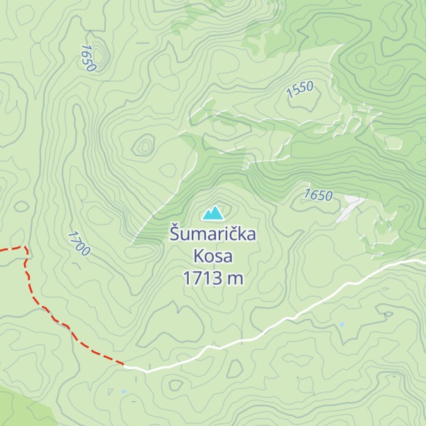 Map of Šumarička Kosa