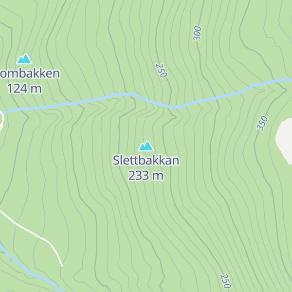 Map of Slettbakkan