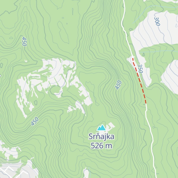 Map of Pecná stráň
