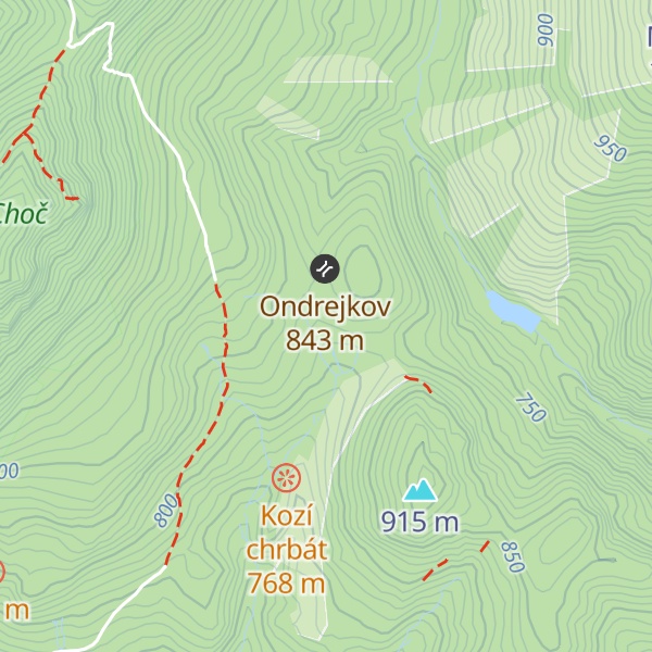 Map of Chata Zobajka