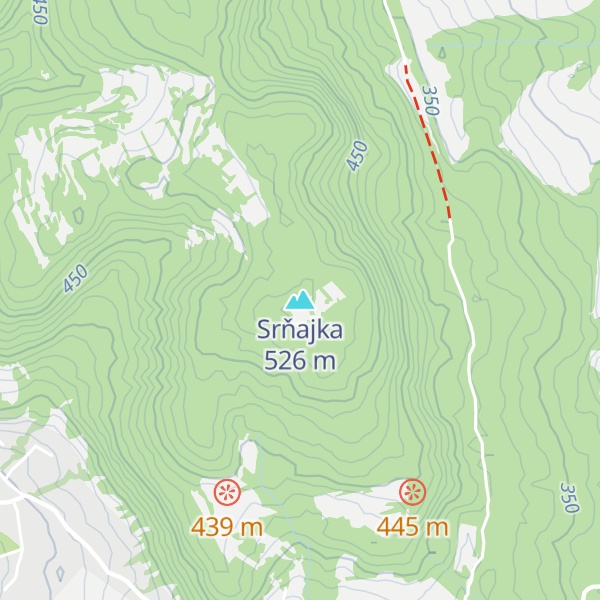 Map of Srňajka