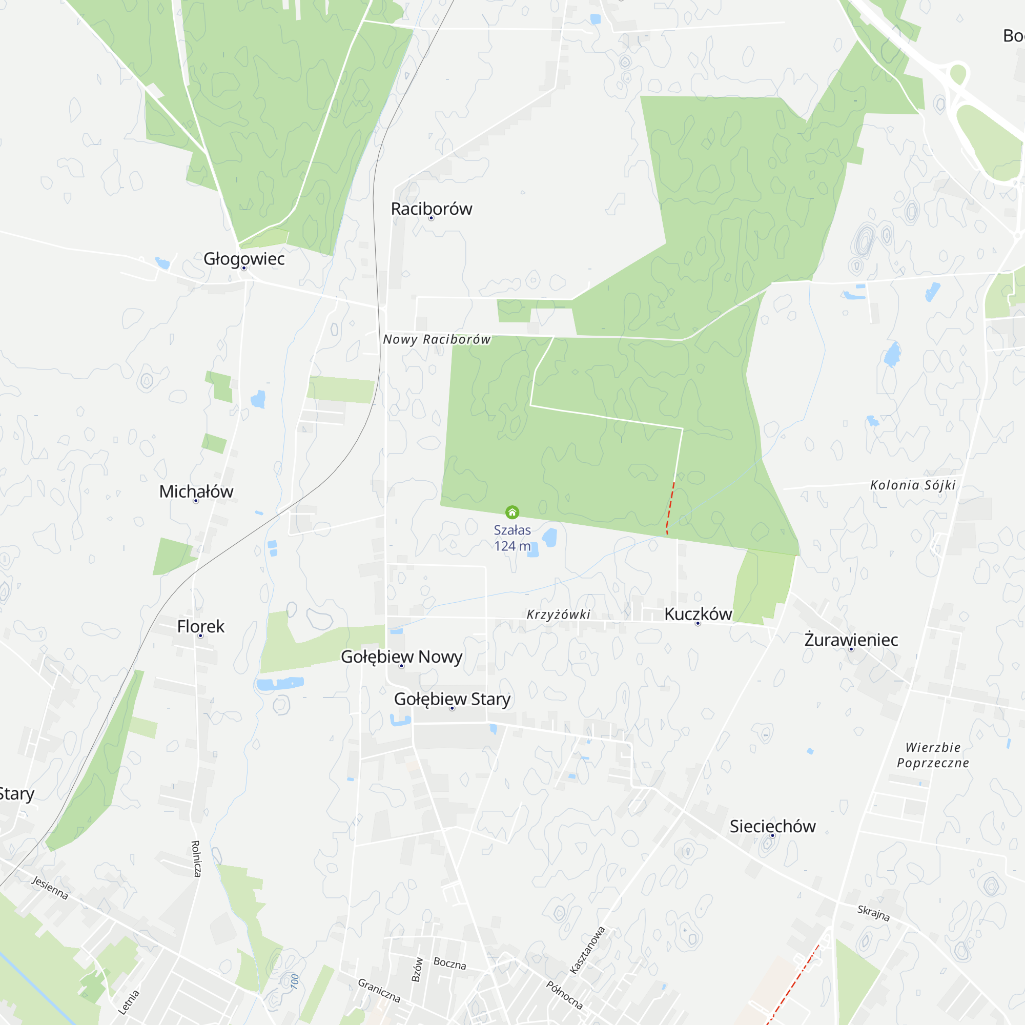 Szałas map