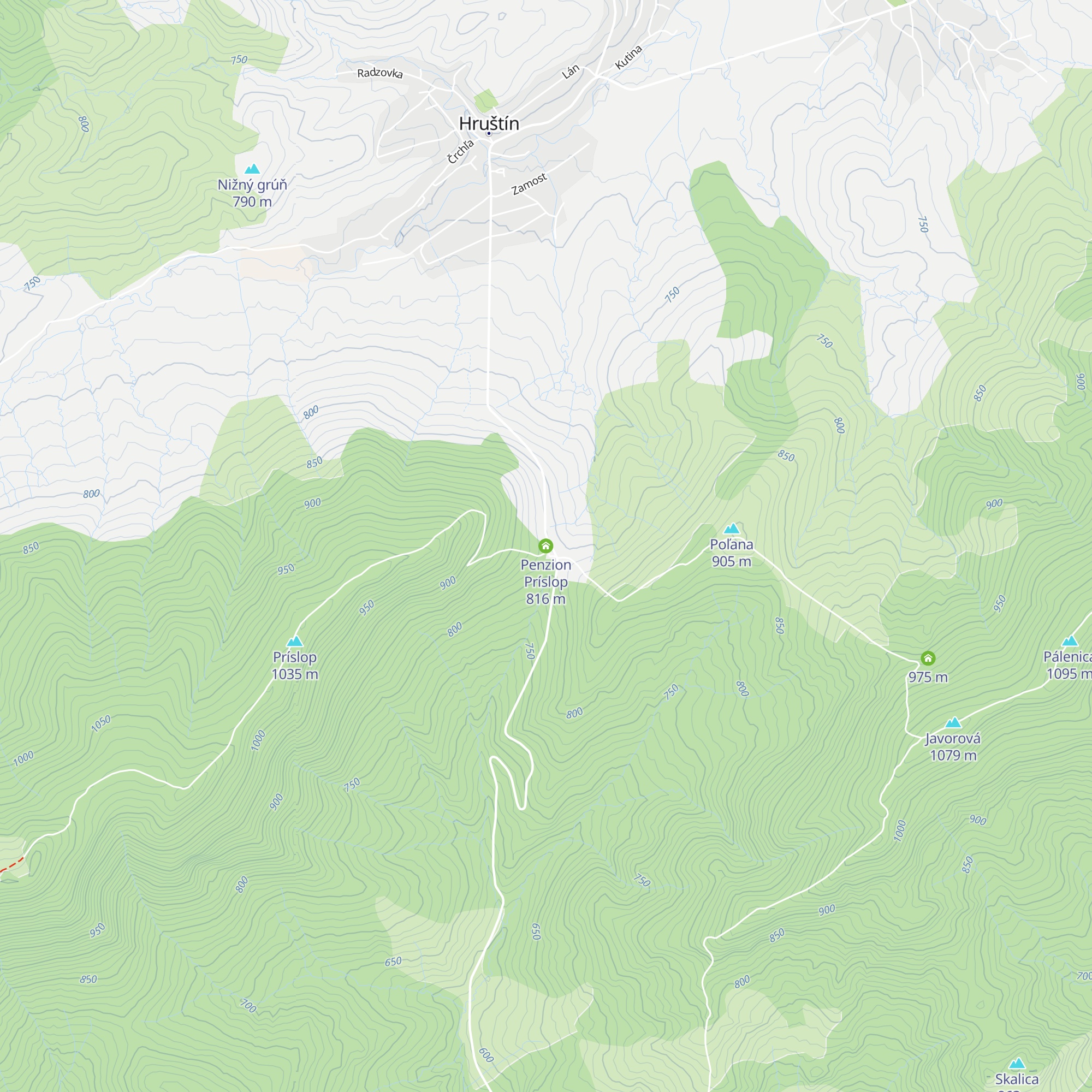 Penzion Príslop map