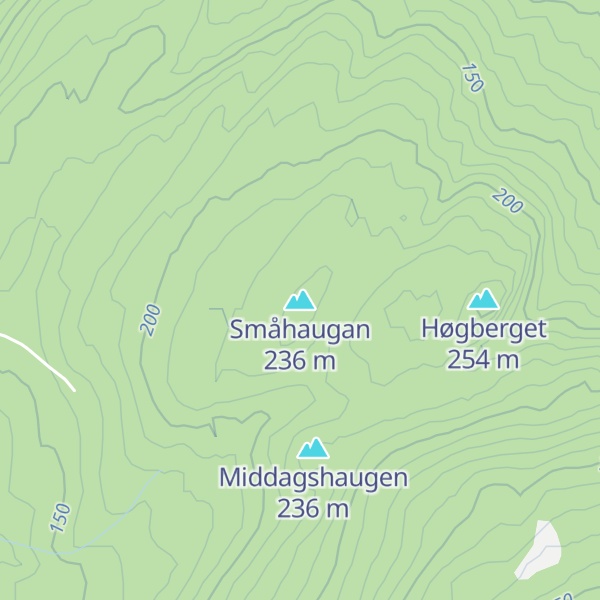 Map of Småhaugan