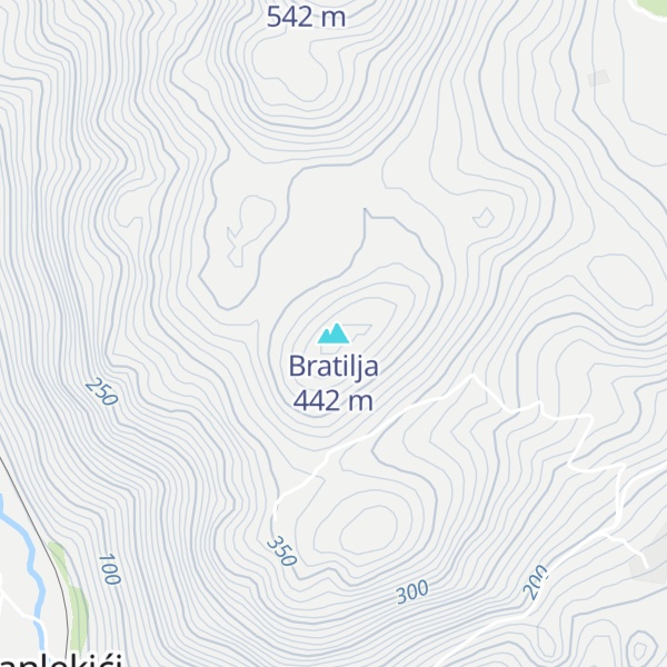 Map of Bratilja