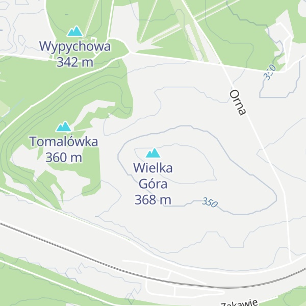 Map of Wielka Góra