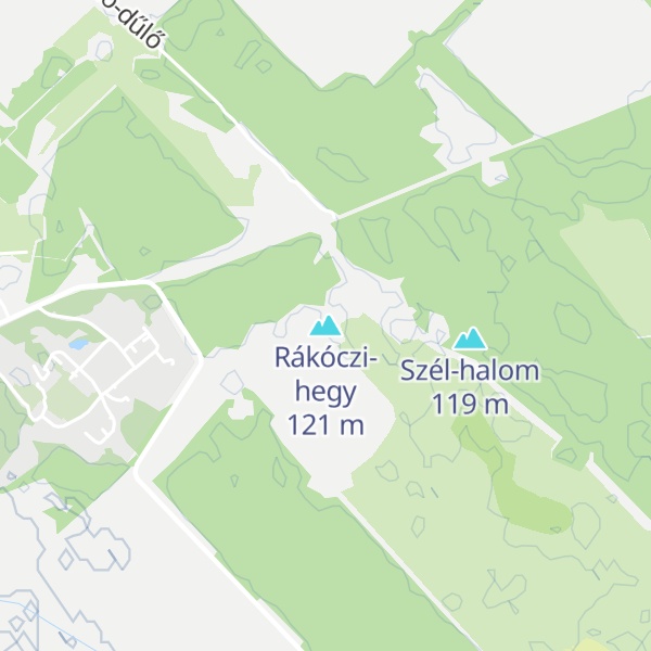Map of Rákóczi-hegy
