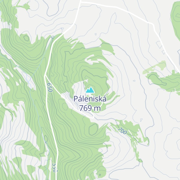 Map of Páleniská