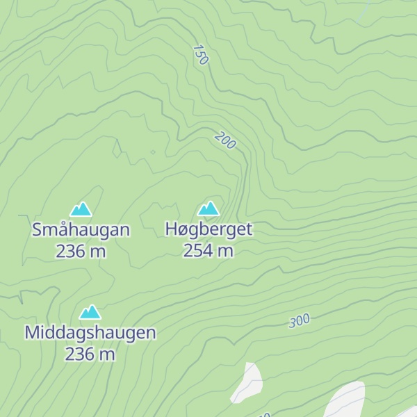 Map of Høgberget