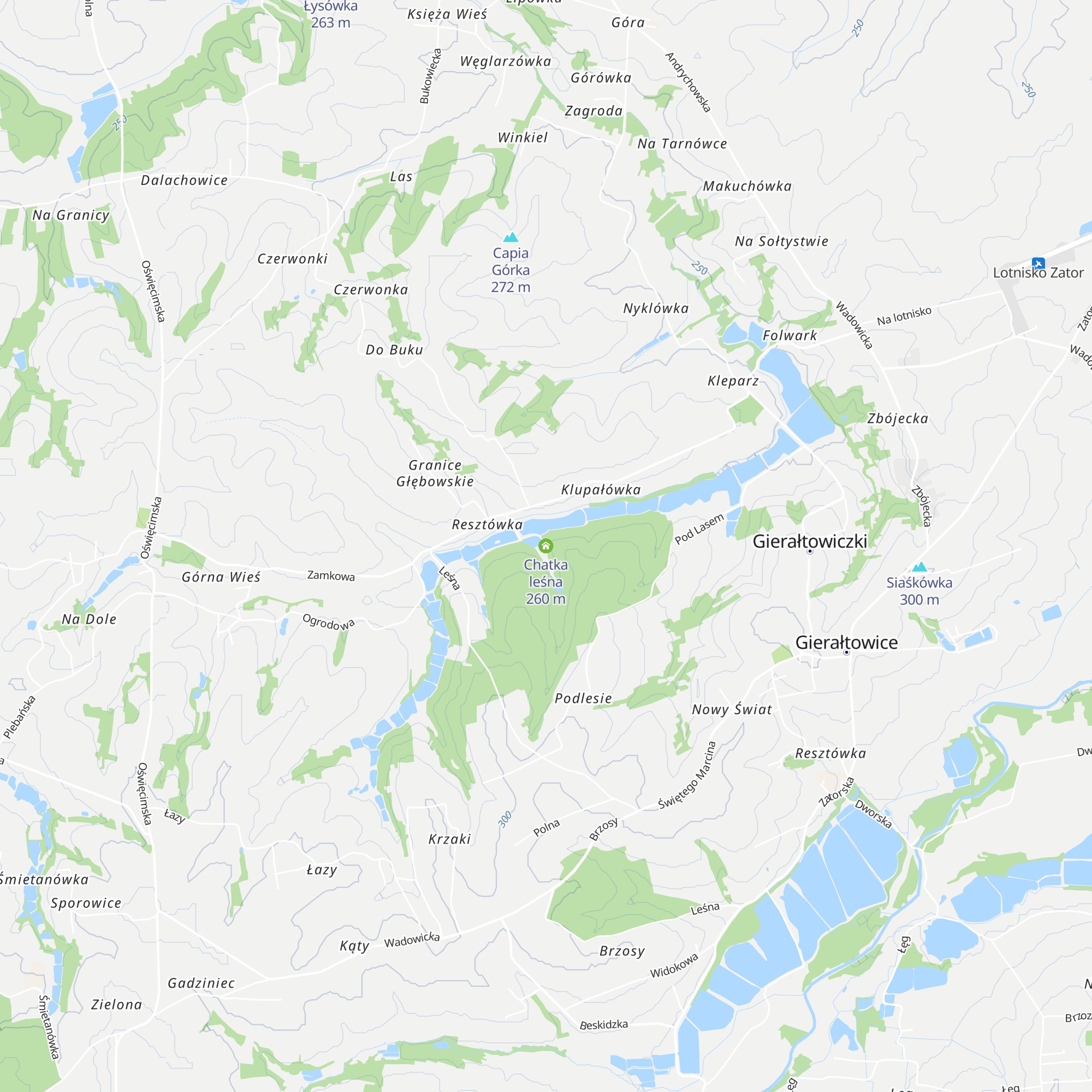 Chatka leśna map