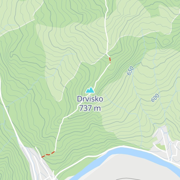Map of Drvisko