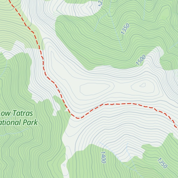 Map of Ondrejská hoľa