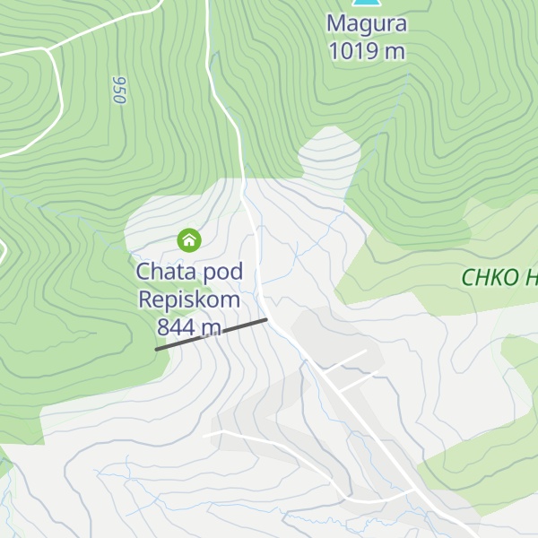Map of Chata Pilsko