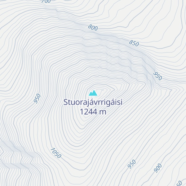 Map of Stuorajávrrigáisi