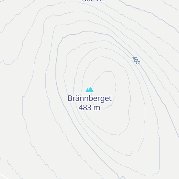 Map of Brännberget