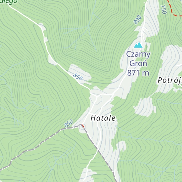 Map of Potrójna - Czarny Groń