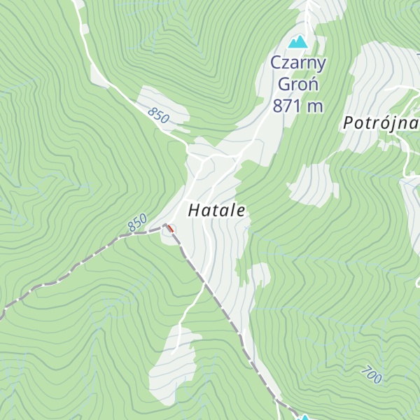 Map of Chatka na Potrójnej