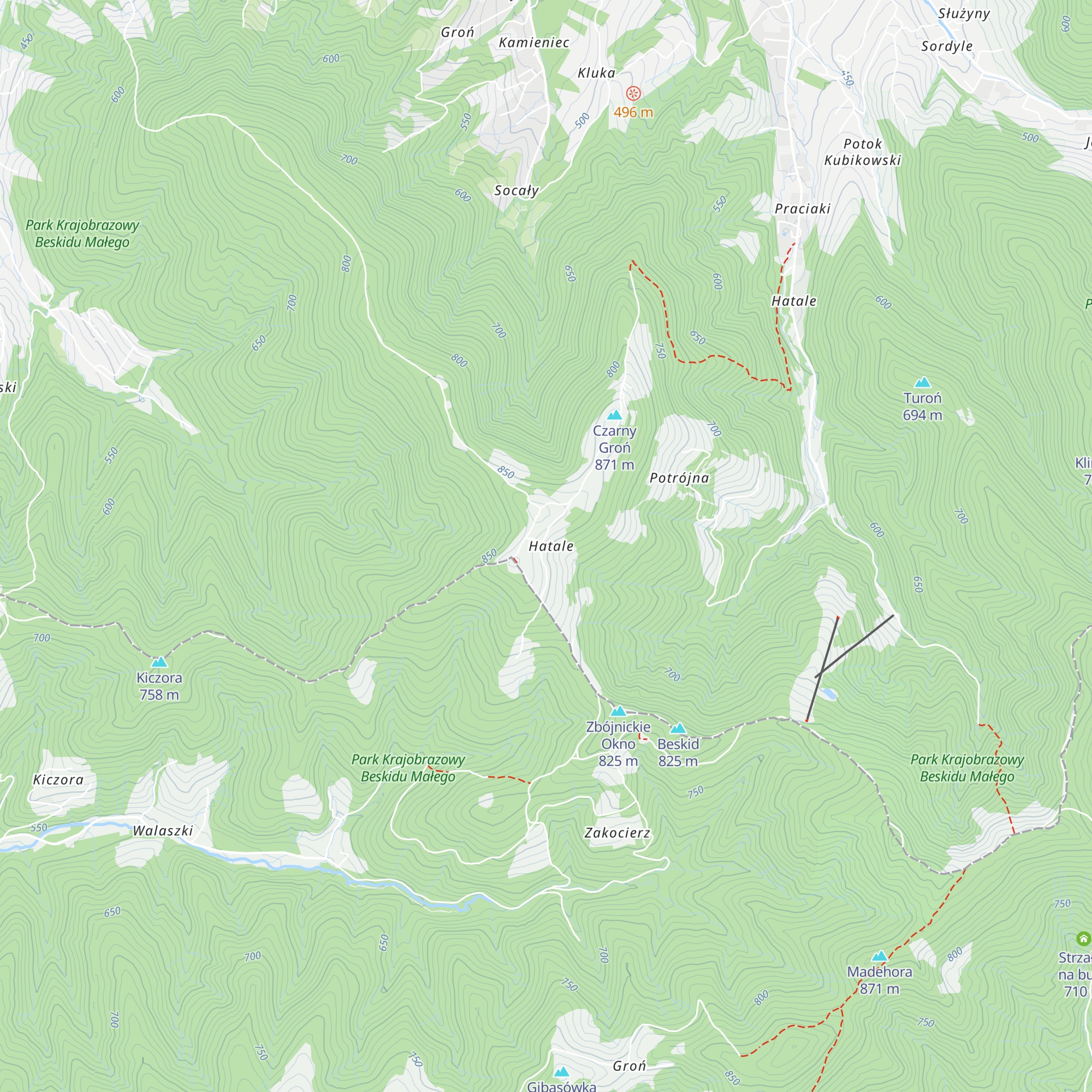 Chatka na Potrójnej map