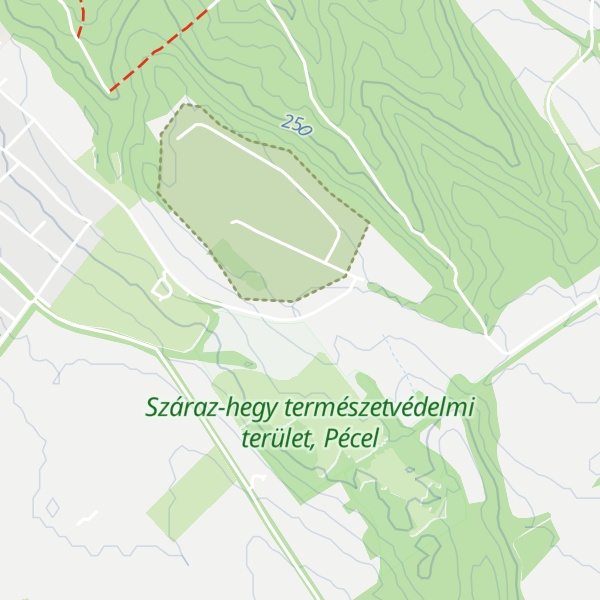 Map of Péceli kettőskereszt