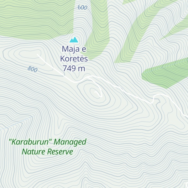 Map of Maja Flamurit