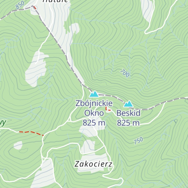 Map of Zbójnickie Okno