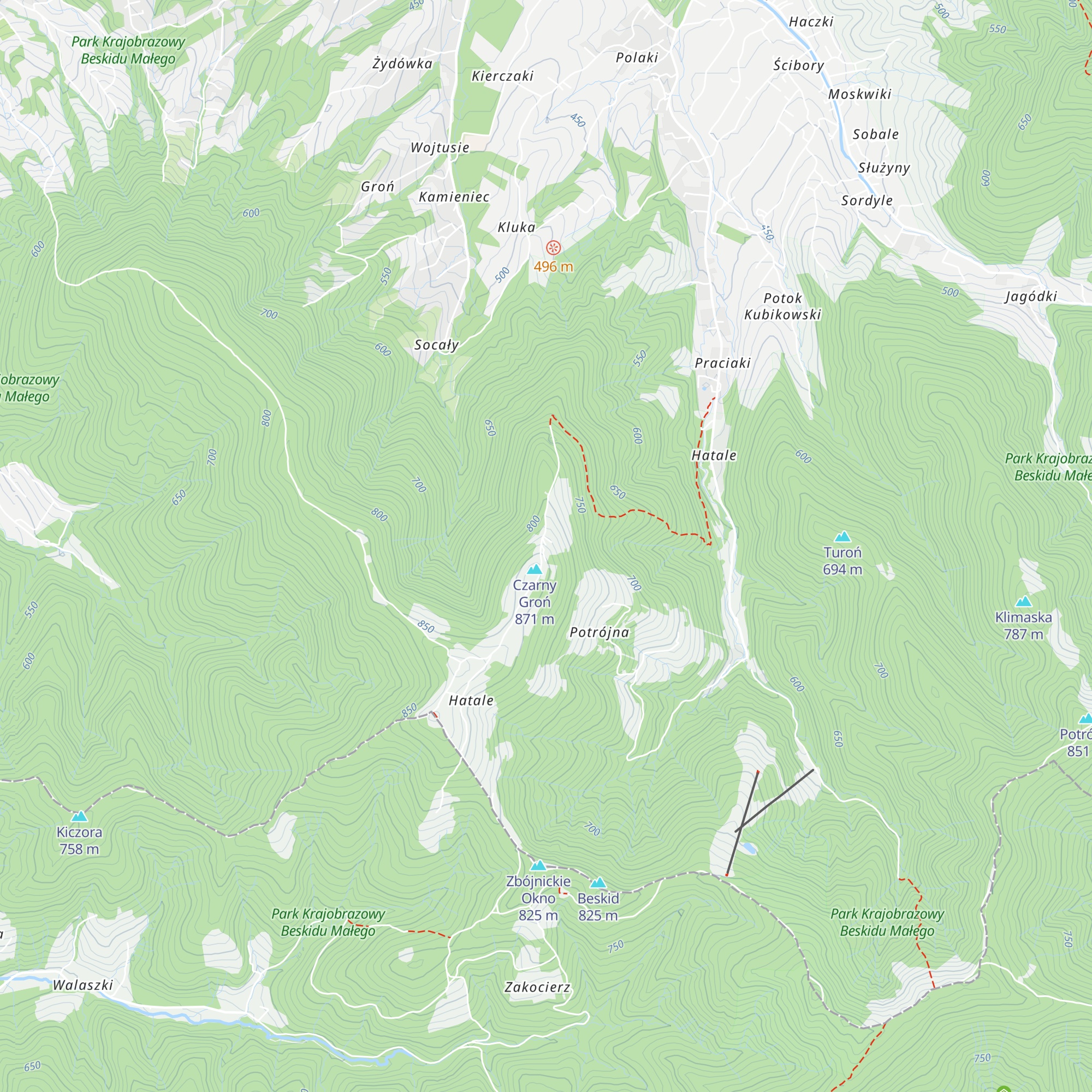 Chata Gołębiówka map