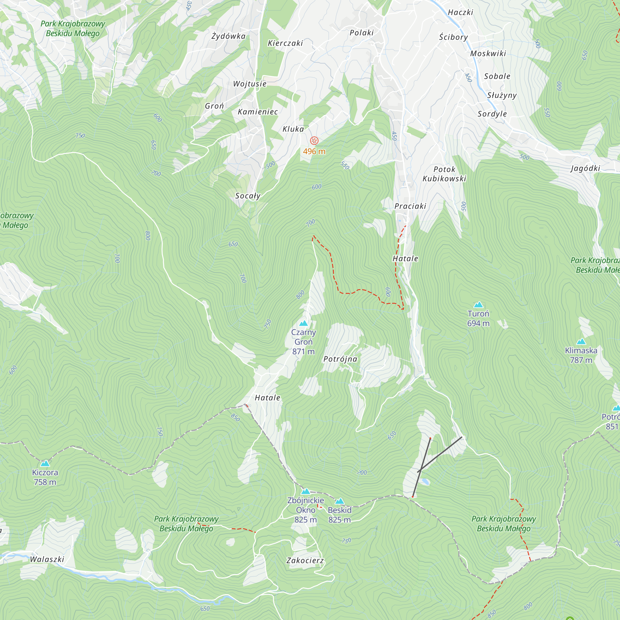 Chata Gołębiówka map
