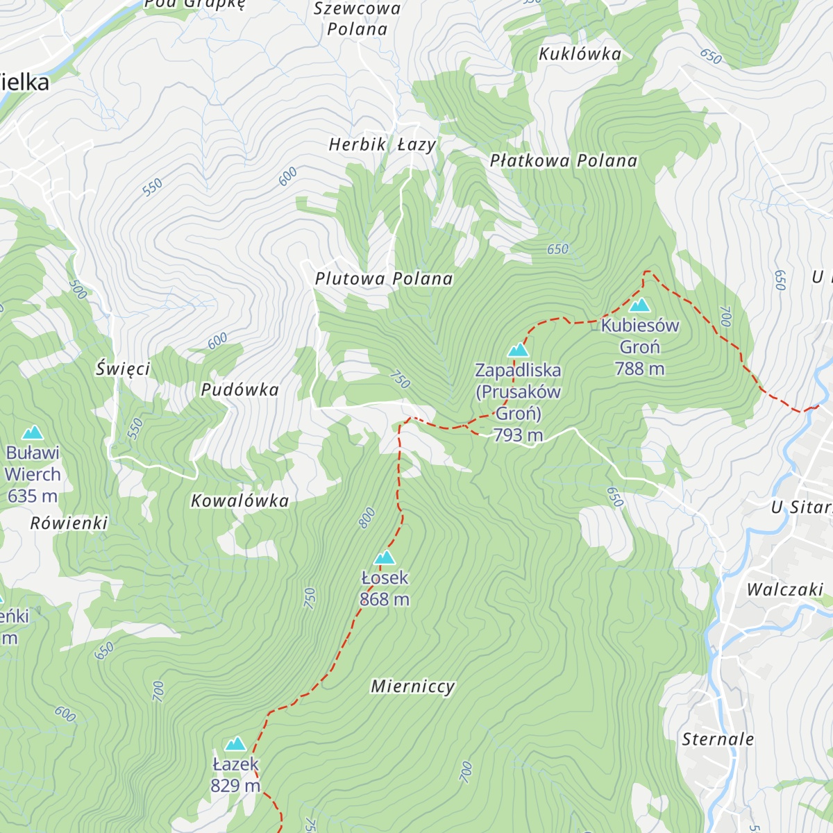 Studenckie Schronisko Turystyczne "Chatka Lasek" map