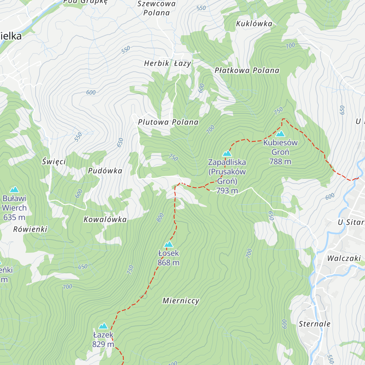 Studenckie Schronisko Turystyczne "Chatka Lasek" map